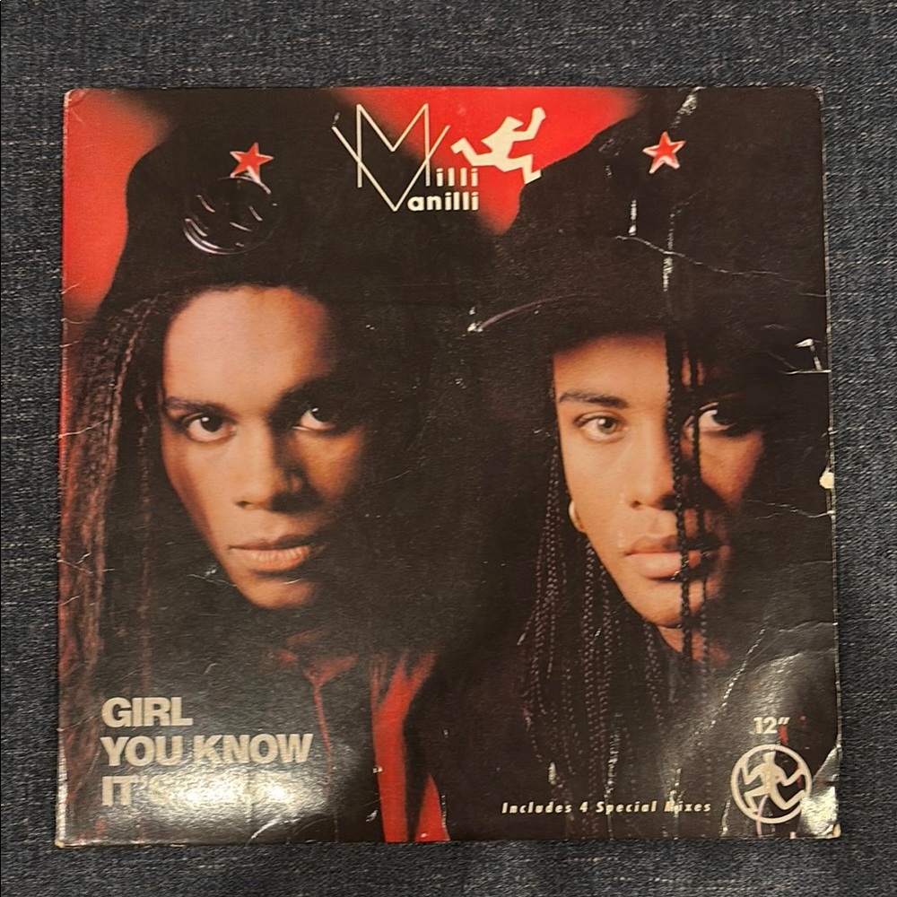 Milli Vanilli Girl You Know It’s True 12 inch single vinyl LP